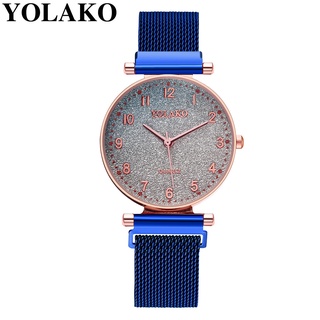yolako - reloj de cuarzo con hebilla magnética, color degradado
