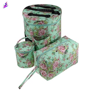 3 bolsas vacías de almacenamiento de hilo DIY tejido de ganchillo bolsa de ganchillo gancho y bolsa de tejer para gancho y tejer costura