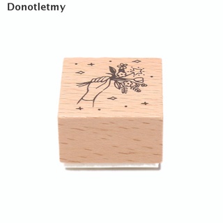 Donotletmy sello De goma De madera Vintage Para manualidades/diario/decoración (8)