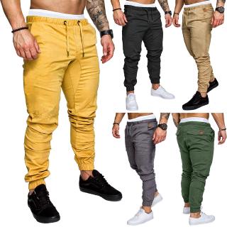 Pantalones sueltos casuales/deportivos/elásticas con color sólido/pantalones cortos