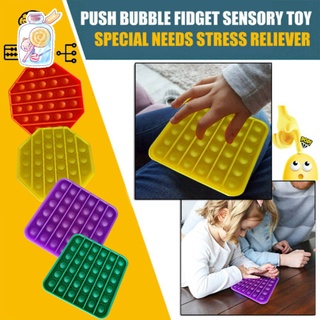 Push Pop Bubble Fidget juguete sensorial autismo necesidad especial alivio del estrés