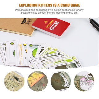 tarjetas de entretenimiento familiar que explotan gatitos tarjetas de juego para juegos de mesa