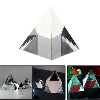 70mm K9 Crystal Glass Pyramid Prism, Art Craft Statue, Paperweight, Home Office (8)