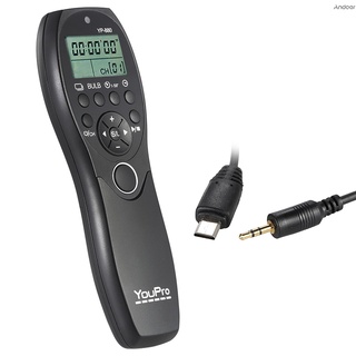 Youpro YP-880 S2 cámara con cable de liberación de obturador temporizador de Control remoto pantalla LCD para Sony A58 A7R A7 A7II A7RII A7SII A7S 0 0 0 RX110II DSLR