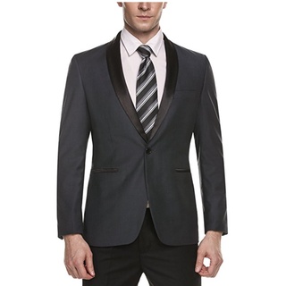 【8/25】Men's Slim Fit Casual One-Button Suit Coat Jacket Formal Business Blazers