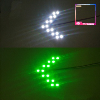 Dz_ 2 piezas accesorios de coche 14SMD LEDs retrovisor espejo indicador de giro luces de señal (9)