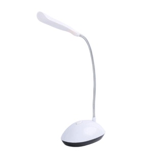 Com* Mini lámpara de escritorio LED con pilas rotación de 360 grados luz de noche de lectura