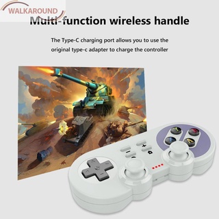 (Wal) Controlador compatible con Bluetooth Gamepad Joystick consola inalámbrica para PS3 PC Android (7)