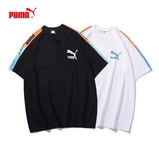 Puma camiseta de manga corta de los hombres de la cadena estándar de media manga camisa de los hombres suelto cuello redondo pareja T-shirt