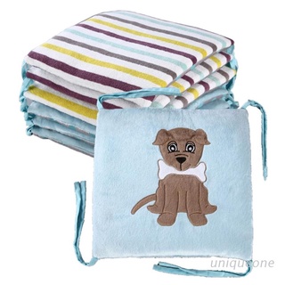 uni baby room decoración 6 piezas parachoques cama protector impreso animal perros almohada para recién nacido en la cuna cosas 30*30cm