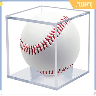 Lyerbnyq caja/estuche De pantalla cuadrada De béisbol con protección Uv apilable a prueba De polvo Transparente