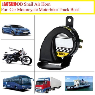 AOSUN 12V impermeable fuerte caracol aire sirena 130dB para camión de motocicleta Universal