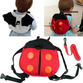 red ladybug bebé niño niño niño guardián caminar arnés de seguridad mochila correa bolsa