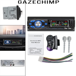 [GAZECHIMP] Reproductor MP3 unidad de cabeza estéreo de coche 1 Din Bluetooth AUX-in adaptador para coches