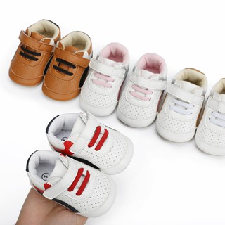 babyshow bebé niños niña cuna zapatos rayas zapatillas de deporte de sol suave encaje hasta zapatos zapatillas de deporte recién nacido bebé Prewalker Walkers