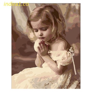 indira1 Paint For Adults and Kids DIY Oil Painting Kits Pre-Printed Canvas Prayer