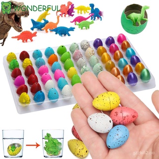 🤷‍♀️Maravilloso 1/5/10/60Pcs regalos huevos de dinosaurio inflables huevos de pascua novedad juguetes Mini lindo niños juguetes educativos juguetes de crecimiento Animal d5N6