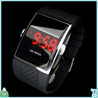 Clearance479 hombres mujeres moda LED pantalla Digital cuadrado caso deportes Casual reloj de pulsera
