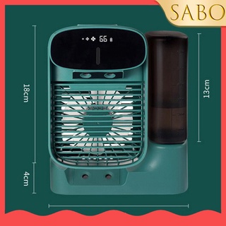 [Sabo] Usb refrigerado por agua aire acondicionado enfriador humidificador ventilador de refrigeración pantalla LED (9)