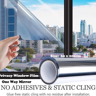 Película De espejo De privacidad/adhesivo Uv reflectante De 50cm X 200cm vidrio templado
