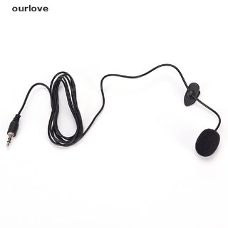 [ourlove] micrófono mini manos libres de 3.5 mm de alta calidad con clip en solapa lavalier para pc/laptop negro [ourlove]