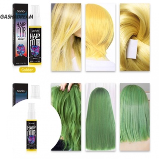 Gashadream Spray para el cabello con efecto Natural colorido DIY tinte desechable brillo para el cabello de larga duración para mujer