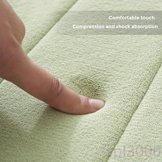 Alfombra de baño spl-alfombra de terciopelo absorbente para inodoro, antideslizante, alfombra decorativa para el hogar, Hotel (7)