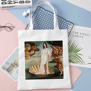 Lana Del Rey Bolsa De Compras shopper eco Yute Lona De Algodón Plegable boodschappentas Tela tote sacolas