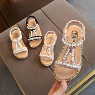 Sandalias De Princesa para mujer con perlas antideslizantes