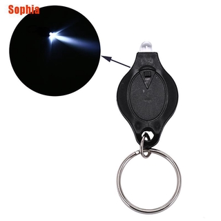 [Sophia] Mini llavero luz de exprimir Micro Led linterna antorcha de emergencia llavero luz