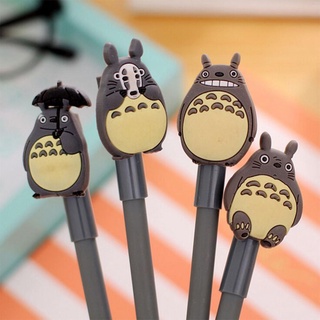 1PCS lindo Kawaii gris palo Totoro gel suave bolígrafo de escritura regalos papelería cuatro selecciones (2)