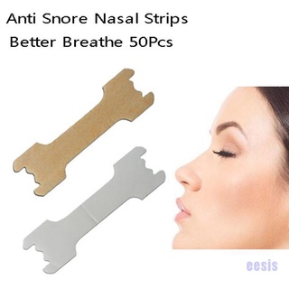 [EESIS] 50 Pack Anti Snoring Nasal Strips Sleep Right Aid To Breathe Better Stop Snoring ZXBR (1)