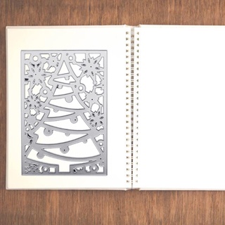 goul árbol de navidad metálico troqueles de corte creativo papel arte artesanía troquelado plantilla de navidad invitación tarjeta hacer suministros (4)