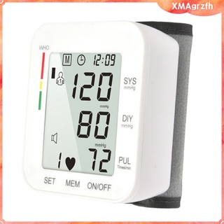 digital muñeca monitor de presión arterial eléctrico home rate checker bp cuff gear