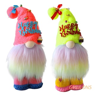 ghulons feliz cumpleaños gnome peluche faceless muñeca tomte sueco enano hecho a mano decoración del hogar
