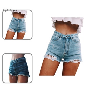 bd moda ripped frayed agujero denim pantalones cortos de verano de las mujeres de cintura alta jeans pantalones calientes