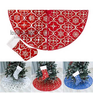 Christmas Tree Skirts Snowflake Elk Ornaments for Home Holiday Party Decor for Christmas Decorations Holiday