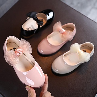 Bebé princesa zapatos de niño niñas encaje arco suave Soled zapatos de los niños dulce Ballet pisos