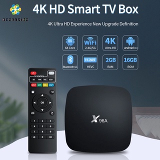 X96A Caixa De TV Android 10.0 2.4GHz/5GHz Dual Band WiFi Set-Top Box 8 1GB RAM Gb ROM 3D 4K HDR10 H . 265 (Oceanside)