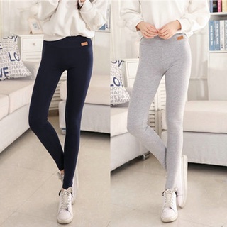 Pantalones leggings De algodón gruesos ajustados hasta el tobillo para mujeres