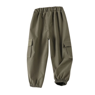 Niños Casual Pantalones De Carga Primavera Verano Moda Elástico Puños # A (6)