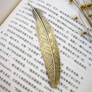 Hequ Metal Silver Plated Feather Bookmark Chinese Style Vintage Page Marker Nice Cool Book Markers (8)