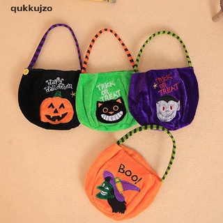 [qukk] halloween candy bag decoración niños portátil bolsa de calabaza bolsa de regalo bolso 458co