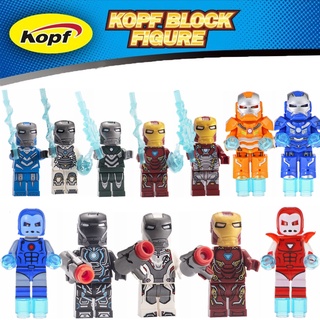 compatible con legoing juguete minifigures iron man mark 85 vengadores bloques de construcción juguetes para niños