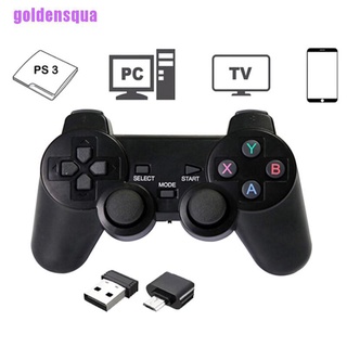 [goldensqua]2.4GHz Wireless Dual Joystick Control Game Controller Gamepad For PS3 PC TV Box
