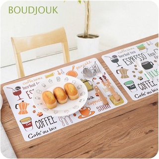 BOUDJOUK Lovely Table Mat Cookware for Dinner Kitchen Accessories Cotton Linen Place Mat Non-slip Heat Resistant Dinner Mat Place Mat Table Decor Coasters