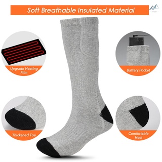 calcetines calientes/calcetines de calentamiento eléctrico/calcetines cálidos con pilas/calcetines calientes recargables de invierno (2)
