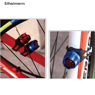 [sihaimern] led impermeable bicicleta delantera trasera trasera casco rojo luces flash lámpara de advertencia de seguridad.