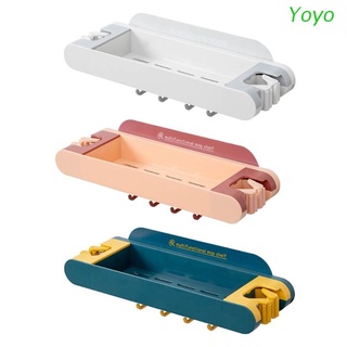 Mop Organizador de baño yoyo/soporte de escoba C/Ganchos toalleros de capacidad fuerte para rodamientos