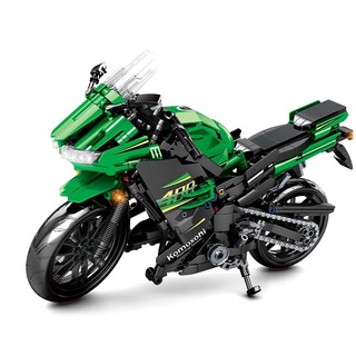 862pcs technic motocicleta bicicleta ninja 400 technic bloque de construcción modelo de ladrillo juguete conjunto de regalo compatible con lego